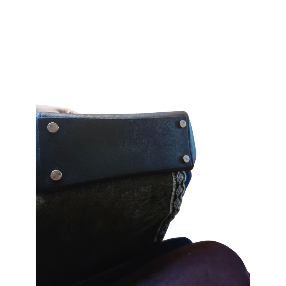 MICHAEL KORS Black Leather Satchel Tote Handbag‎ Gold Hardware - Picture 3 of 5